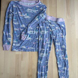 Little Sleepies Pajamas 2 Piece Long Sleeve Set - 4T Ice Princess
